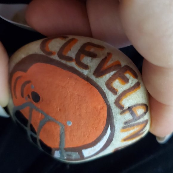 Cleveland Browns Accents Nfl Cleveland Browns Football Painted Rock